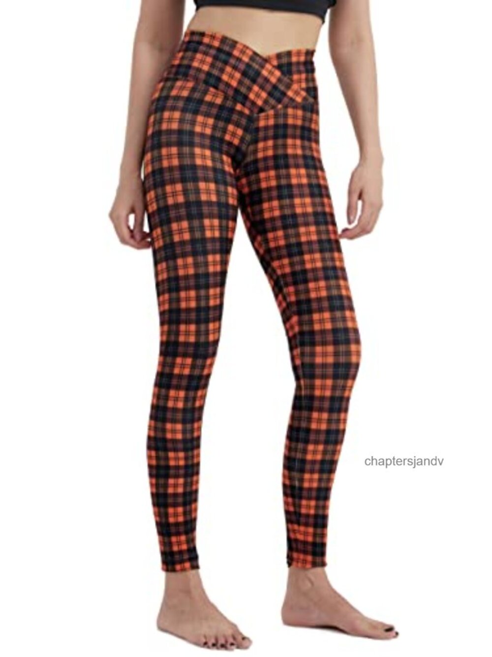 Crossover High Waisted Leggings Buttery Soft Ankle Length 3D Print Holiday